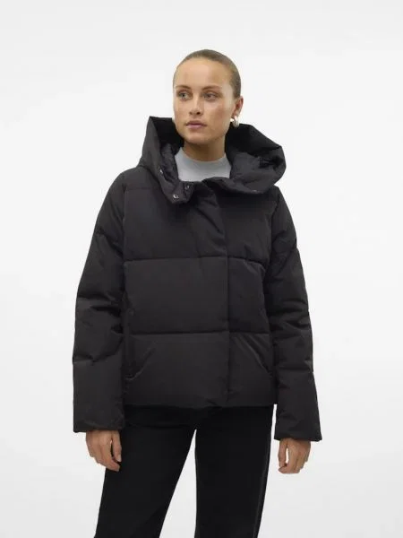 VERO MODA Zimná bunda VMStella čierna hnedá