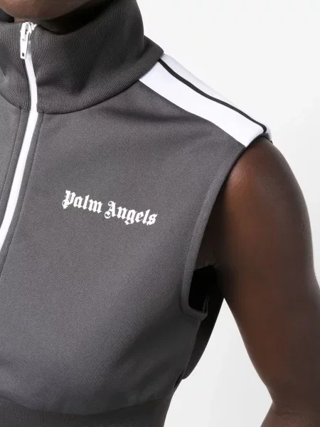 Γιλέκο Palm Angels με σχέδιο γκρι