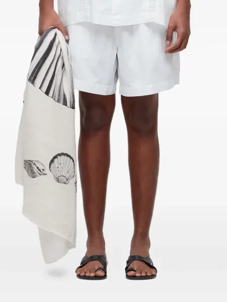 Pantaloni scurți Osklen de in alb