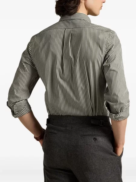 Μικρός κασκέτο Polo Ralph Lauren με χαμηλή μέση υφαίνω διαγωνίως πράσινο