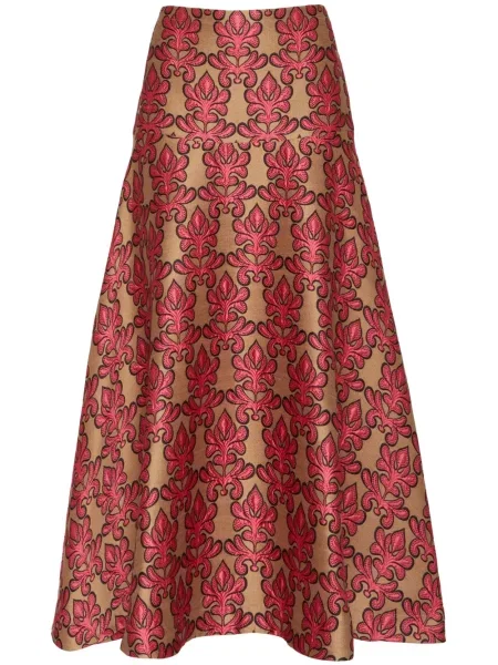 Spódnica midi La Doublej do kolan różowa