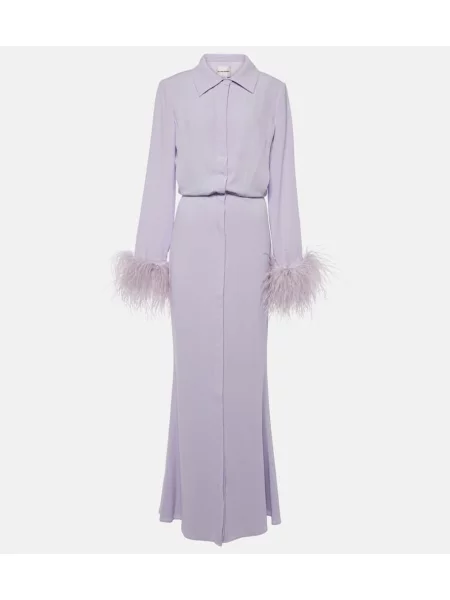 Rochie Roland Mouret din satin violet