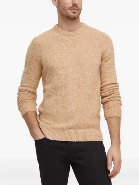 Bouclé pulover Michael Kors cu decolteu rotund