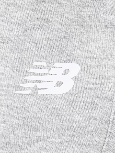 Флисовые джоггеры New Balance серые