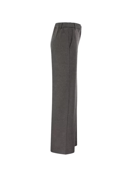 Pantaloni Weekend Max Mara din jerseu gri