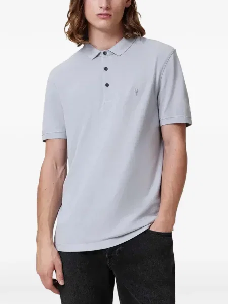 Tricou polo Allsaints albastru