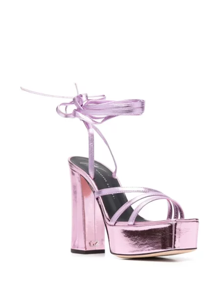 Sandale Giuseppe Zanotti cu platformă roz