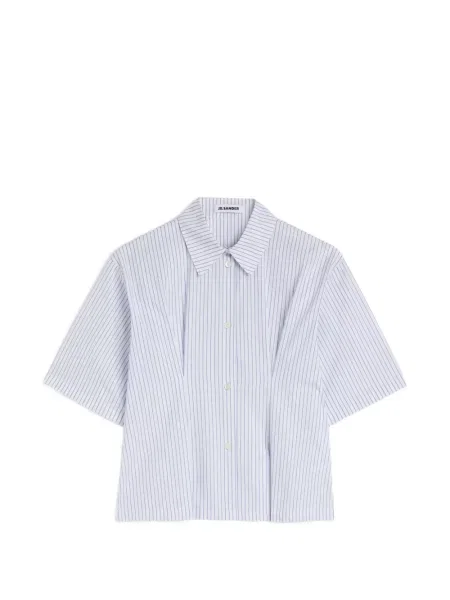 Cămașă Jil Sander cu dungi alb