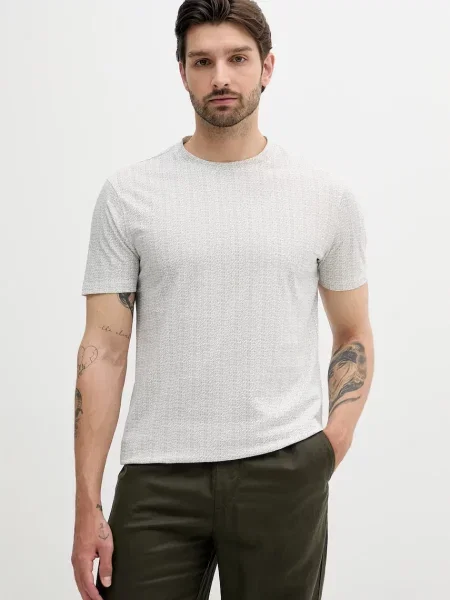 Тениска Armani Exchange с десен бяло