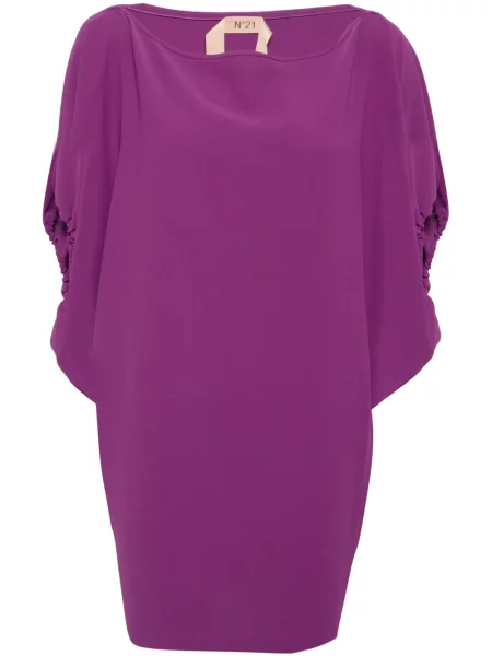Mini rochie mini N°21 drapată de costum violet