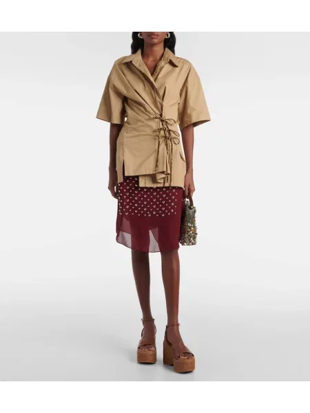 Espadrile Gianvito Rossi din piele cu platformă maro