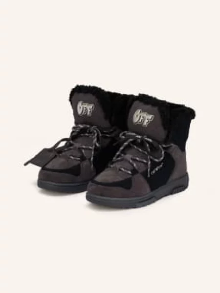 Off-White Sznurowane Buty schwarz białe