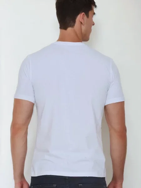 Tričko Dewberry s výstrihom do v biela