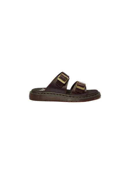 Klapki Dr. Martens brązowe