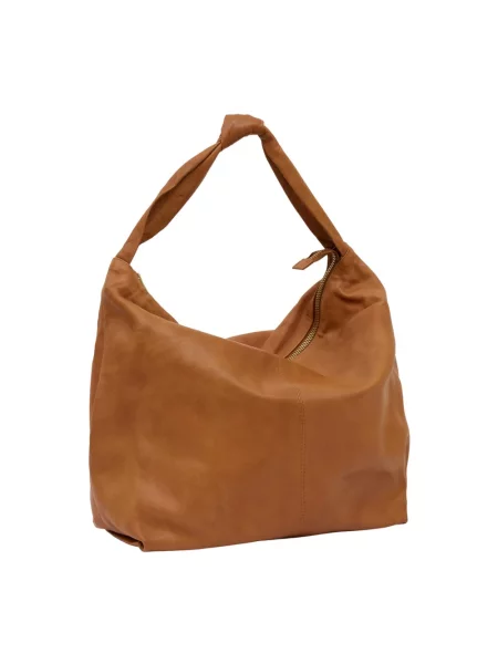 Torebka skórzana Btfcph skórzana brązowa