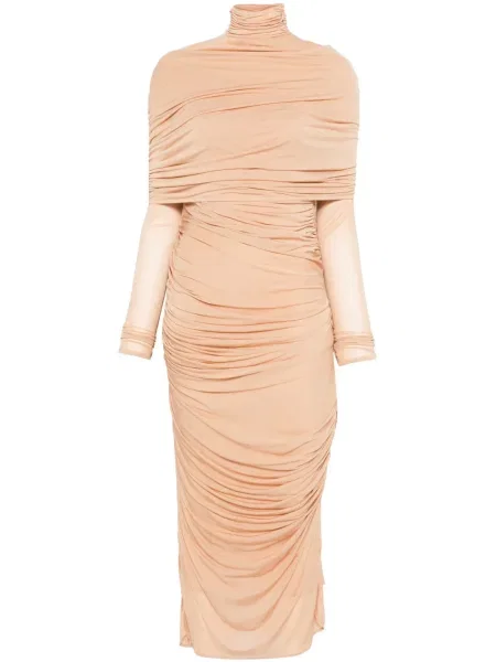 Rochie midi Mugler cu volane