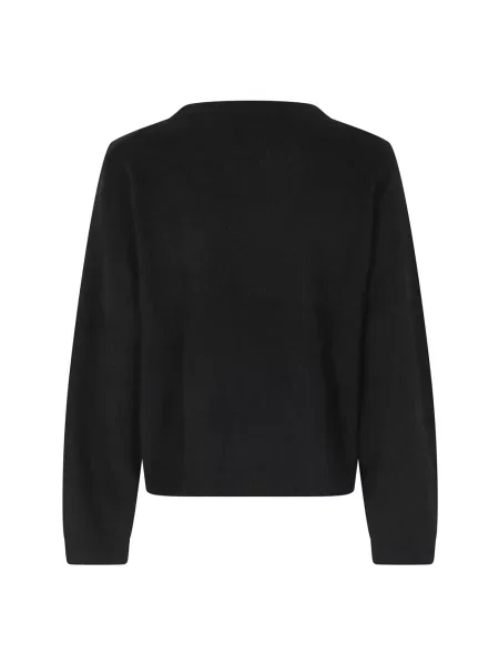 Sweter Loulou De Saison wełniany czarny