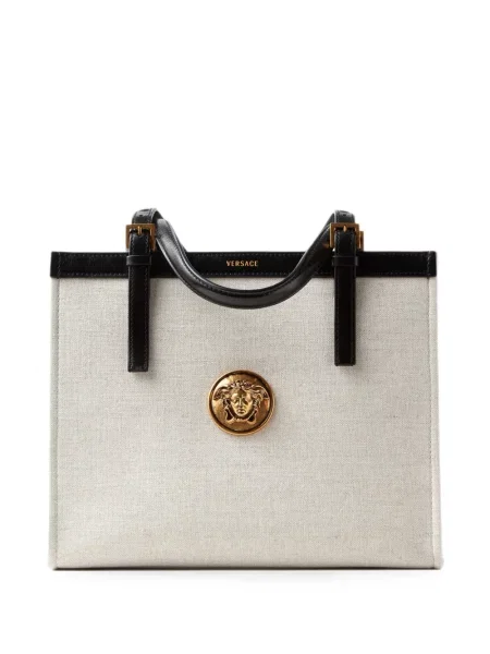 Geantă shopper Versace din canvas