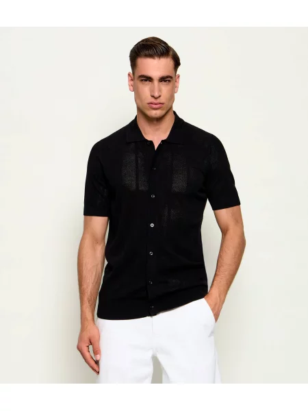 Tricou polo Karl Lagerfeld negru