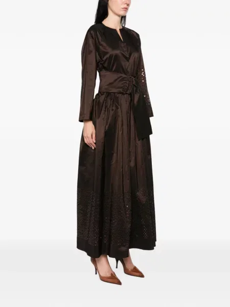 Rochie maxi Co.go cu paiete maro