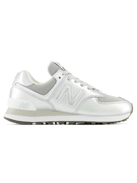 Sneakers New Balance Silver Metallic/ White EUR 38 białe