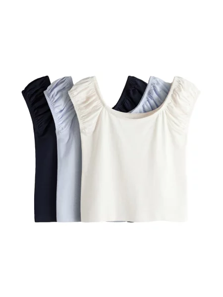The Set Top bleumarin / albastru deschis alb