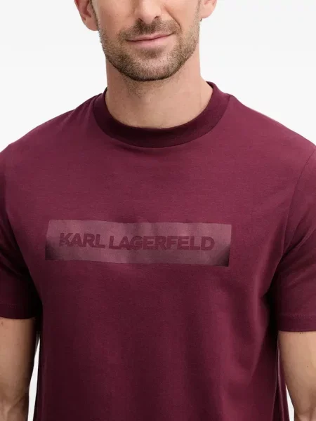 Tricou Karl Lagerfeld cu imagine roșu