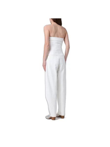 Kombinezon jeansowy Armani Exchange biały