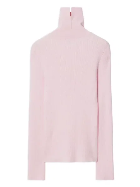 Vilnonis megztinis Burberry rožinė