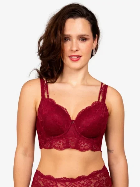 SugarShape Sutien bordeaux roșu