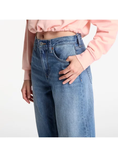 Decupat blugi Calvin Klein Jeans albastru