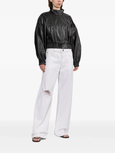 Geanta de piele Helmut Lang negru