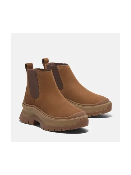 Botine chelsea Timberland maro