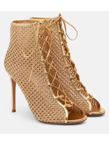 Sandale Gianvito Rossi din piele auriu