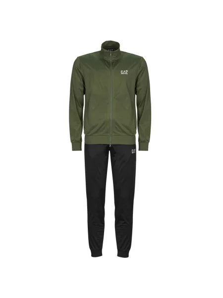 Obleka ukrojena obleka Ea7 Emporio Armani bela