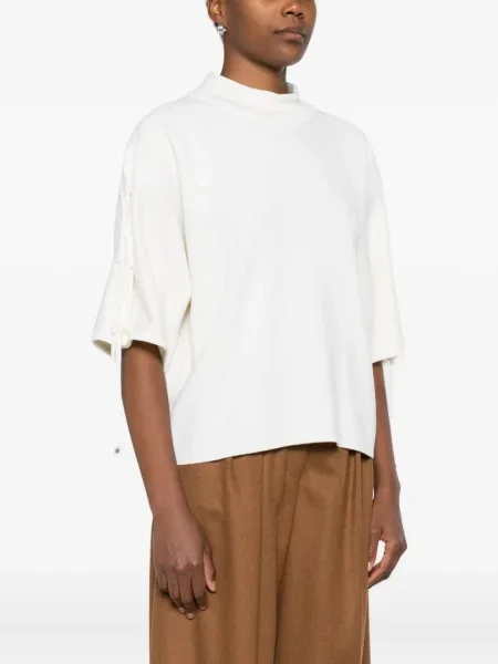 Top Max Mara din dantelă alb