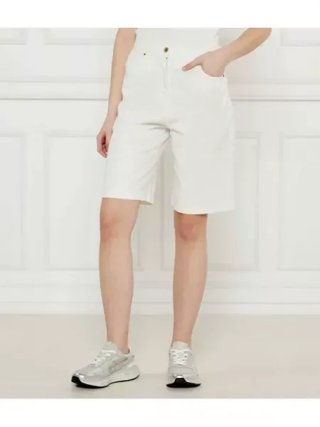 Aeronautica Militare De blugi pantaloni scurți alb