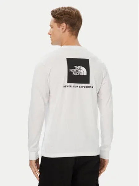 The North Face Majica z dolgimi rokavi Evolution Box Nse bela