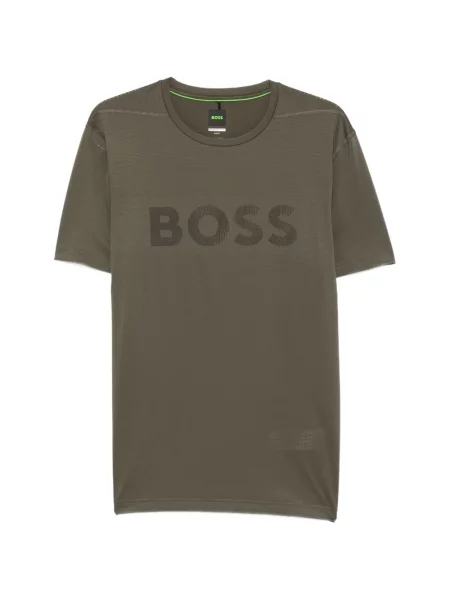 Tricou Boss cu imagine verde
