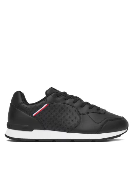 TOMMY HILFIGER Niske tenisice tamno plava / vatreno crvena crna