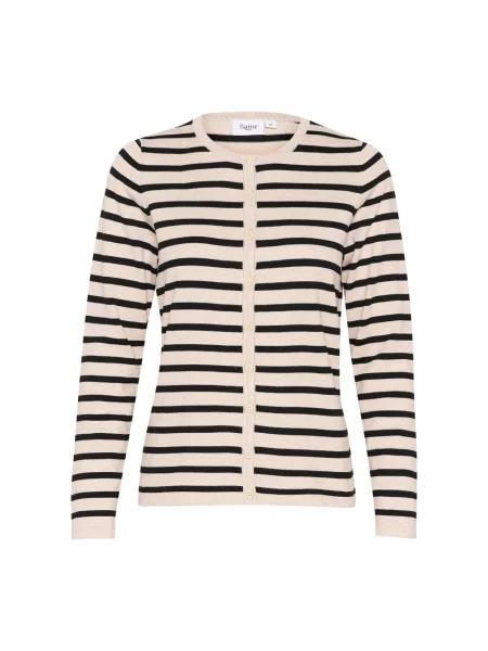 Wielobarwność sweter Saint Tropez w paski szary