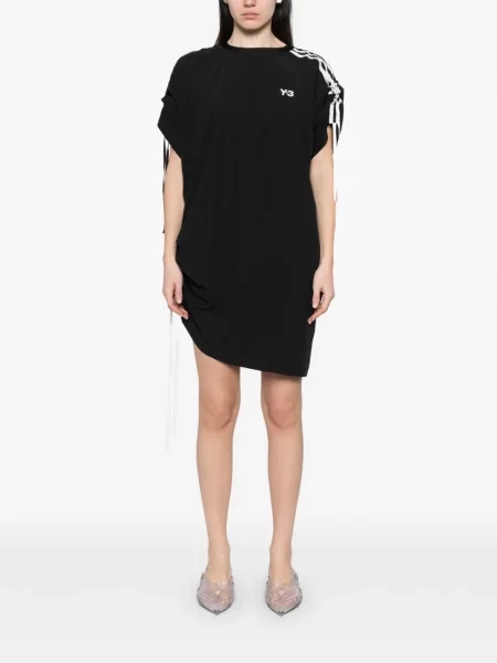 Rochie Y-3 cu dungi de costum negru