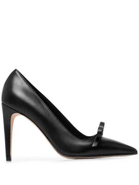 Pantofi cu toc Red(v) cu funde negru