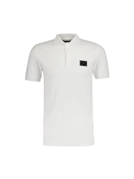 Koszulka polo Dolce And Gabbana klasyczna biała