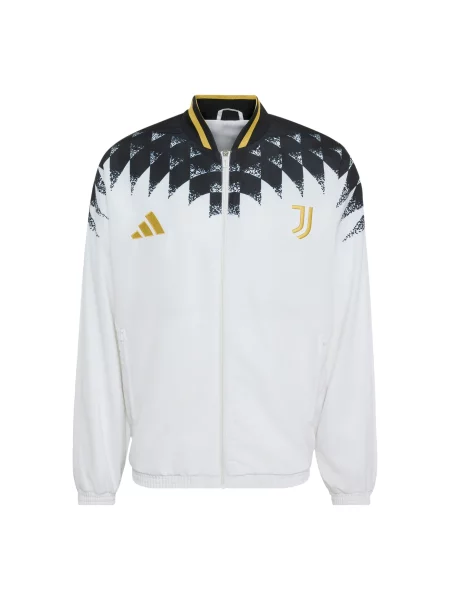 ADIDAS PERFORMANCE Μπουφάν άσκησης Juventus Turin Stadium χρυσοκίτρινο / μαύρο λευκό