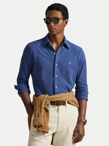 Polo Ralph Lauren πουκάμισο ανδρικό μπλε