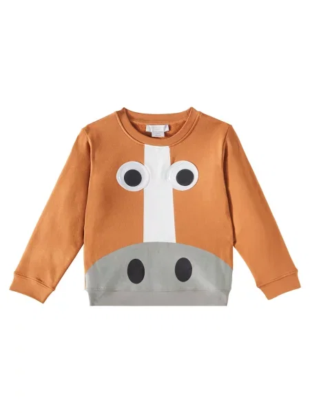 Φλις φούτερ Stella Mccartney καφέ
