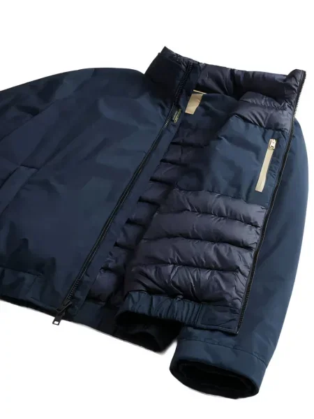 Matlasat geacă bomber Woolrich albastru