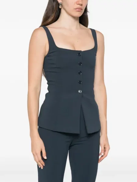Top Patrizia Pepe stretch albastru