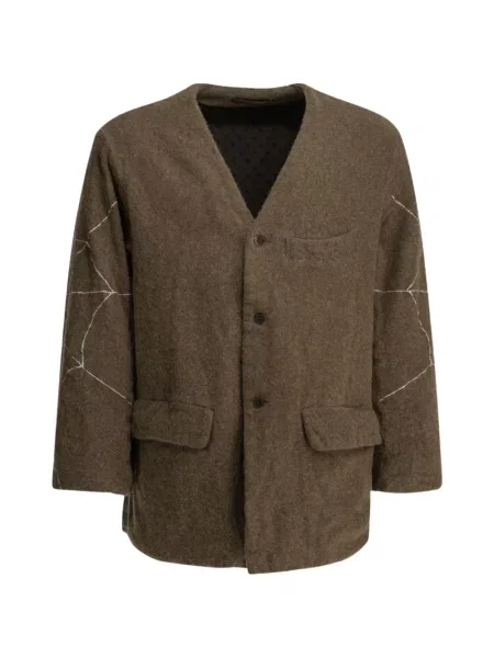 Geacă Kapital cu broderie maro